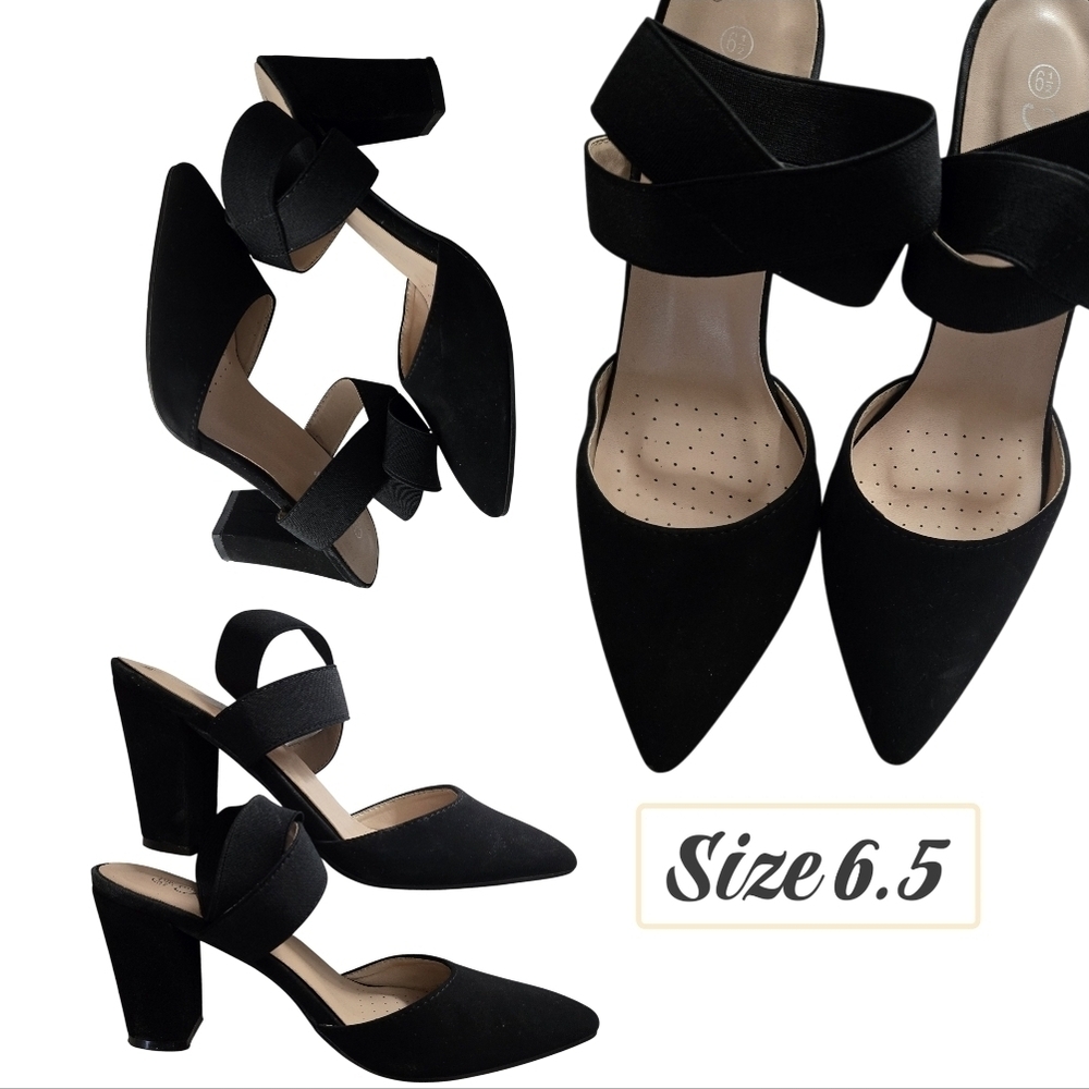 Elegant Black Women's Heels Size 6.5